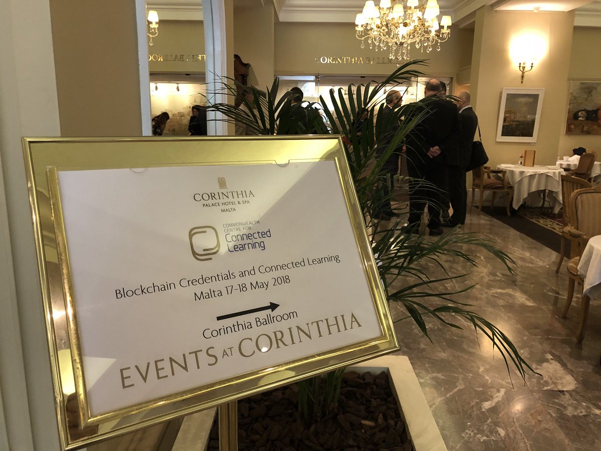 mediendidaktik's tweet photo. #blockchain #openbadges #opencredentials conference in Malta 🇲🇹 just starting #3CLMT with @AlexGrech https://t.co/kCPHoZ5DQT