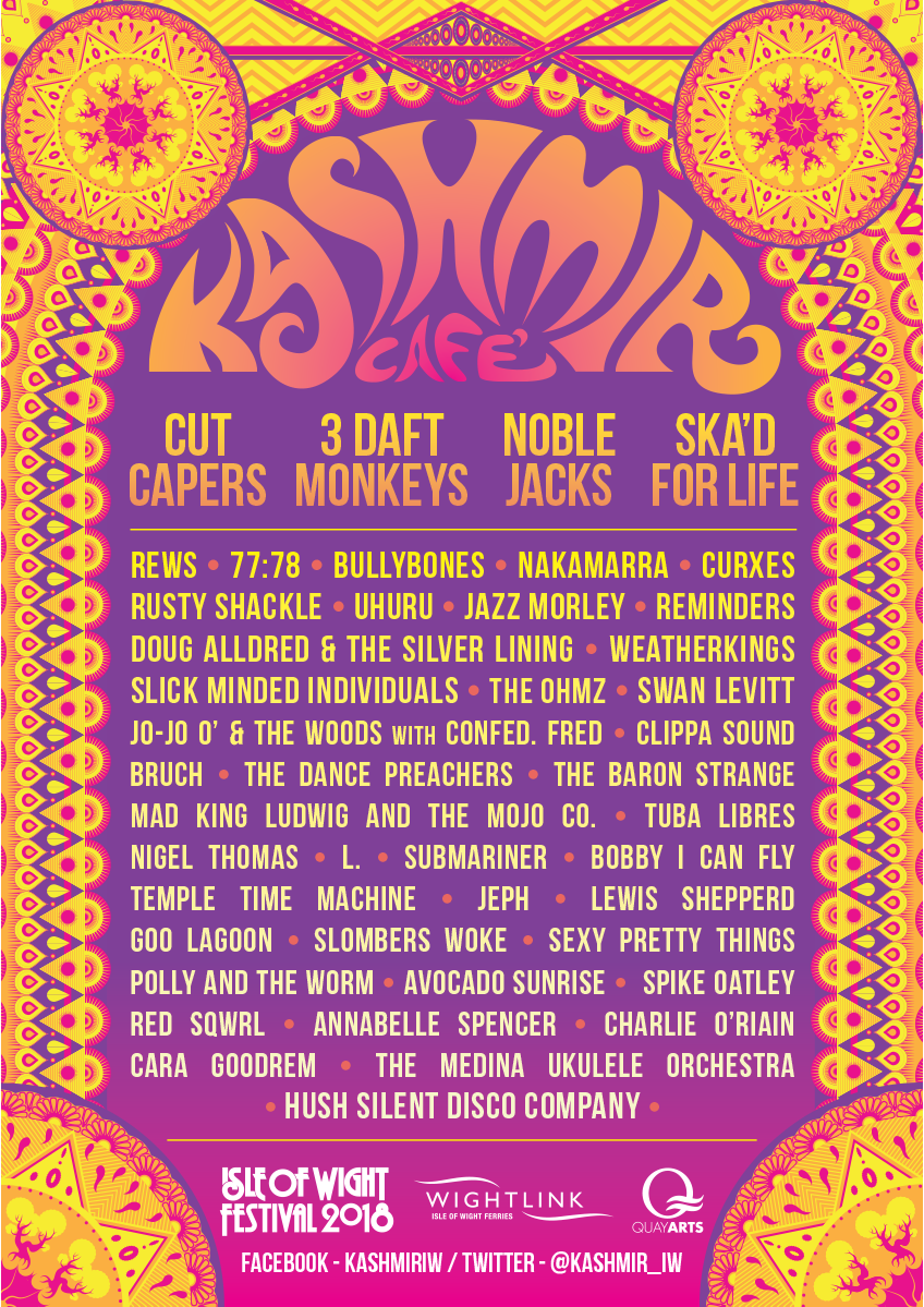 The full <a href="/Kashmir_IW/">Kashmir Cafe</a> Cafe #IOW50 line-up is now here! 🙌  po.st/ZmI7Wd