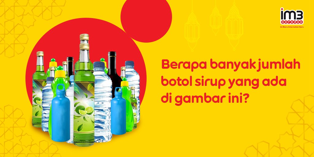 Waktunya uji konsentrasimu di hari pertama #puasa. Retweet post ini lalu jawab kuisnya dgn cara reply/balas, sertakan hashtag #NungguBuka #UnlimitedYouTube &amp; mention 2 temanmu. 5 pemenang masing-masing akan mendapatkan pulsa 25K! Cek info lengkapnya disini im3.do/Zbd