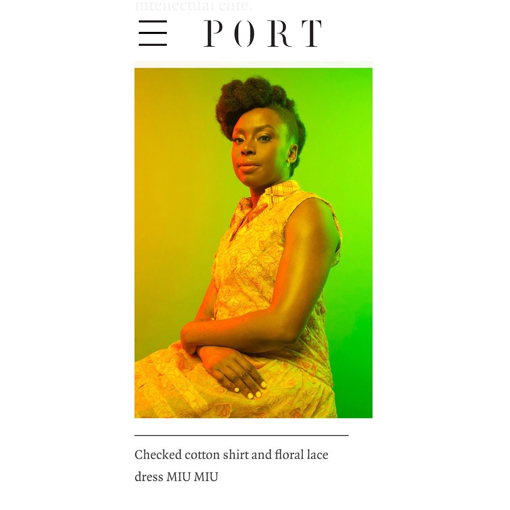cerebrallemon's tweet image. Nigerian writer, #ChimamandaNgoziAdichie graces the cover of Port Magazine, issue 22. In the lead interview, she discusses the strain writing Half Of a Yellow Sun put on her.

📷: @port_magazine 

#Adichie #Bookstagram #Photos #Coverpages #Fashion #PortMagazine