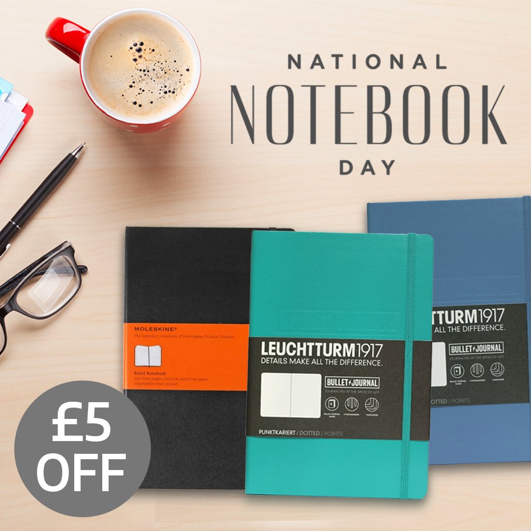 RymanStationery's tweet image. Happy #NotebookDay! We&apos;re celebrating by giving you £5 off the #BulletJournal! goo.gl/UaV37e
