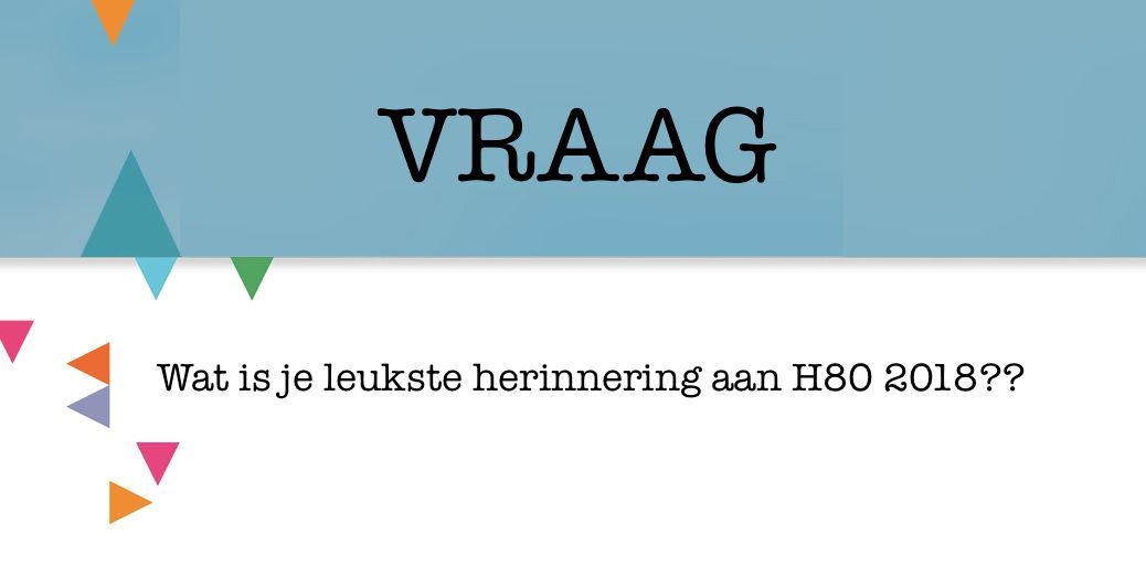 We gaan gewoon nog even door met vragen!