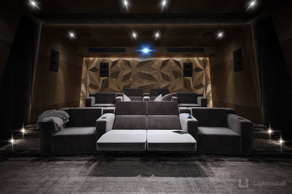 Lightinstall's tweet photo. “Black Pearl” @jblsynthesis Cinema Dolby Atmos 9.4.4 @StewartFilmscrn @CINEAKseating @JVC_USA #homecinema #jbl #smarthome #design #architecture #lightinstall #blackpearl #cinema https://t.co/5ERQgJaEkC