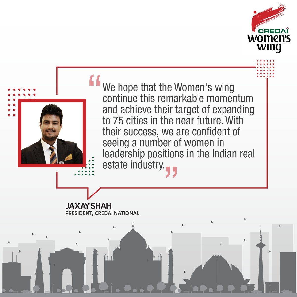 CREDAINational's tweet photo. We are extremely proud of the achievements of CREDAI Women’s Wing who have now expanded their reach even more with the inauguration of the Delhi – NCR chapter. #SheBuildsHome https://t.co/qp99KQKLHi