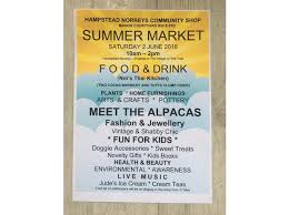 Save the date: On June 2nd, from 10am to 2pm, it is our Summer Market – bigger and better this year thanks to the tireless work of Barbara K and others. There will be 32 different stalls.