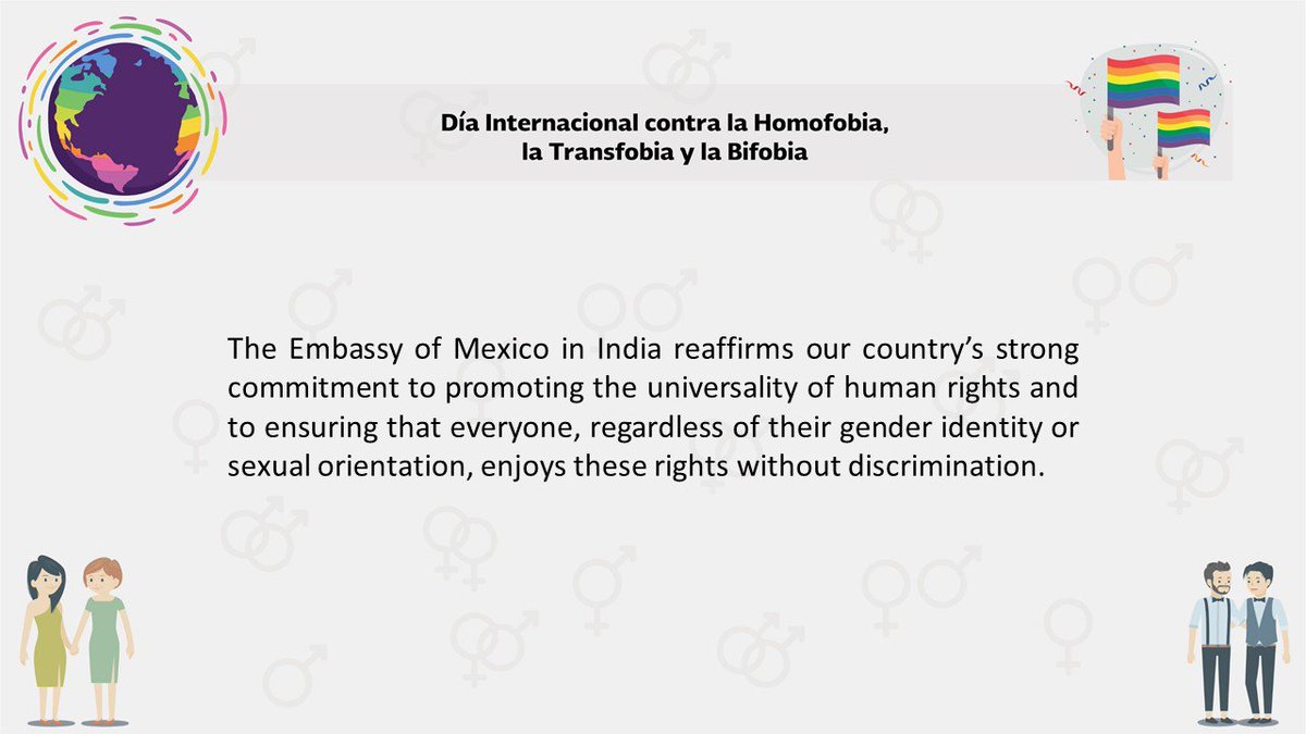 17 May is International Day Against HOmophobia biphobia and Transphobia #IDAHOT
#LGBTmásIME #ZonaSegura #MyCountry4Equality #IDAHOT2018