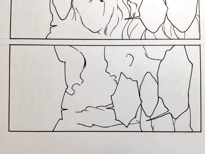 0.5→0.35→0.25→ベタ筆ペンと0.25 
