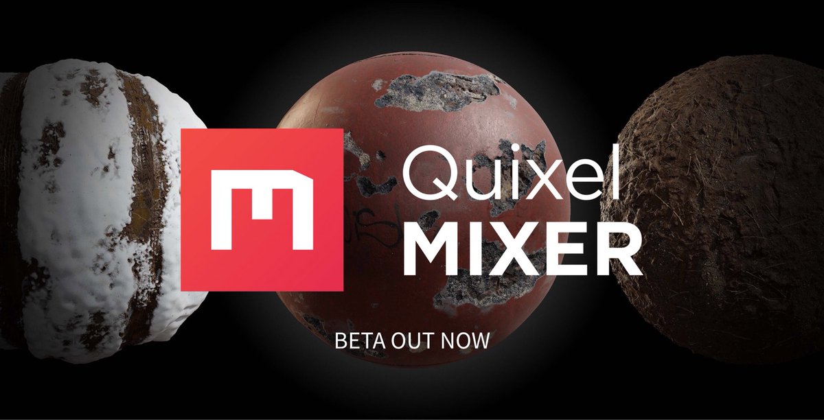 quixeltools's tweet photo. OUT NOW: #QuixelMixer BETA. Now create any material you can think of!
Completely non-destructive workflows, 32-bit 8K fidelity multi-channel painting, 100% Megascans integration, zero learning curve. 

https://t.co/fgy9vUSaAt

https://t.co/pAkSnZRFZO

#quixel #quixelmixer https://t.co/JcU9za7vmd