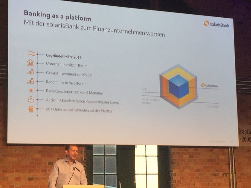 Dr. Folz @solarisBank: Technologie ist heute kein Engpass mehr für schnelle Umsetzungen - (interne) politische Entscheidungsprozesse sind der größte Bremser #digiba18 #wahreworte