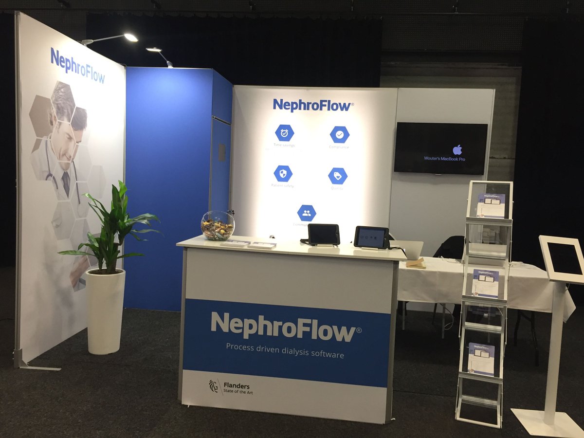 We are ready for the 22de colloquium ICT &amp; gezondheidszorg. Come visit us at hall Hercules, for a demonstration of out Dialysis Workflow System. #ICT4careNVKVV_colloquium2018