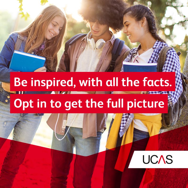 ucas_online's tweet photo. Opt in to receive course vacancies, invitations to open days, alternative career options, and much more! https://t.co/foVL85z9RO https://t.co/3awK4ZKK1a