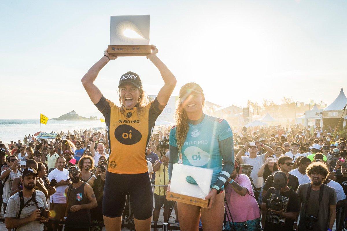 surfagram's tweet photo. 🏆 Congrats! Stephanie Gilmore wins #OiRioPro at Itaúna Beach in Saquarema! 🇧🇷
Pic: © @wsl / Poullenot https://t.co/WUpIQ6uVzn