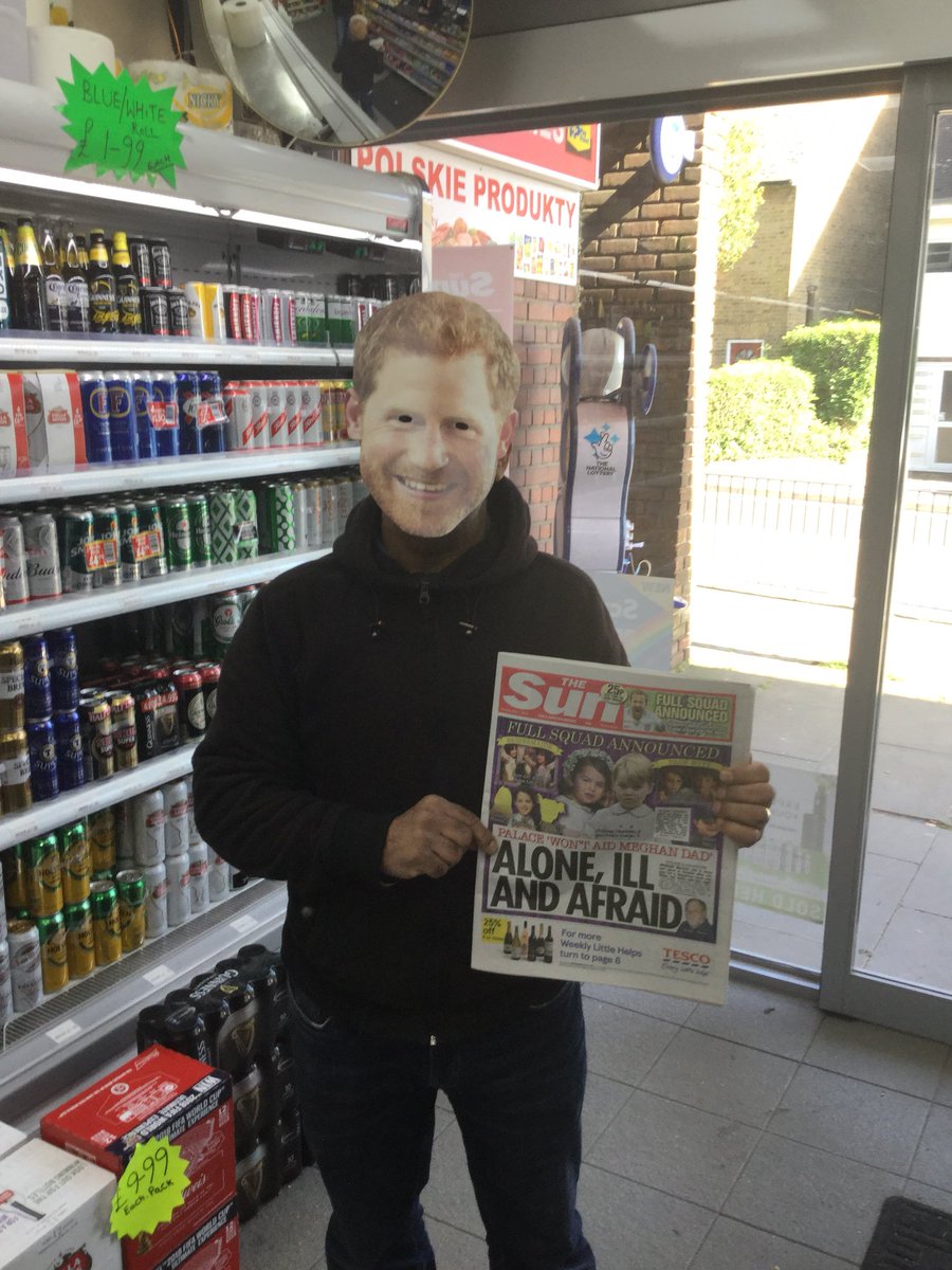 Sohail_NewsUK's tweet photo. A &amp; H Grocers SL0 9ND Owner Raj is super excited about royal wedding 💕💕He believes #sun 📰📰sales go high and it means more profit💴💴💴 #sunsavers https://t.co/8Hrn3RkKuq