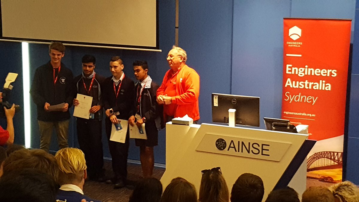 DTipple2's tweet photo. Winners are Grinners @ANSTO for the Discover Engineering Day Tower Building champions - @GRCHurstvilleB Well done boys, great effort! Itunes vouchers all round! Thanks to Engineers Australia. https://t.co/UY0oL8JWYe