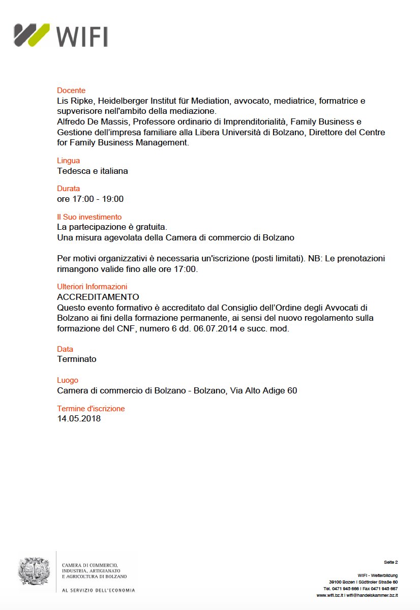 "Leadership succession:Why it is an issue and how to manage it" my speech today at <a href="/HKBozen/">Handelskammer Bozen</a>-Camera di Commercio di Bolzano at workshop for entrepreneurs:wifi.bz.it/details.jsp?ku…
#familybusiness #familybiz #NOITechpark @unibz_news <a href="/LancasterManage/">Lancaster University Management School</a> #succession #leadership <a href="/cefUGR/">Empresa Familiar UGR</a>