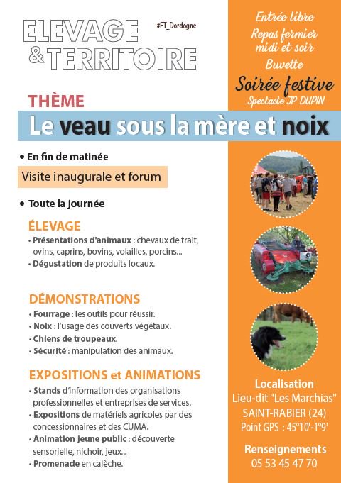 ElevageT's tweet photo. #ET_Dordogne samedi 23 juin venez fêtez l'agriculture en #Dordogne 👉la commune de Saint-Rabier accueille la manifestation agricole itinérante Elevage &amp; Territoire organisée par @cuma_la et @Chambagri24 L'#Elevage du #Périgord et les richesses du territoire seront mis à l'honneur https://t.co/0zuKlRnDfs