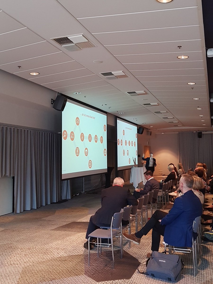 JuhaKaronen's tweet photo. Less is more, focus on relevant content and #Personalization and let #AI help in the process. #Episerver #Ascend18 https://t.co/zlkU2KM9PO