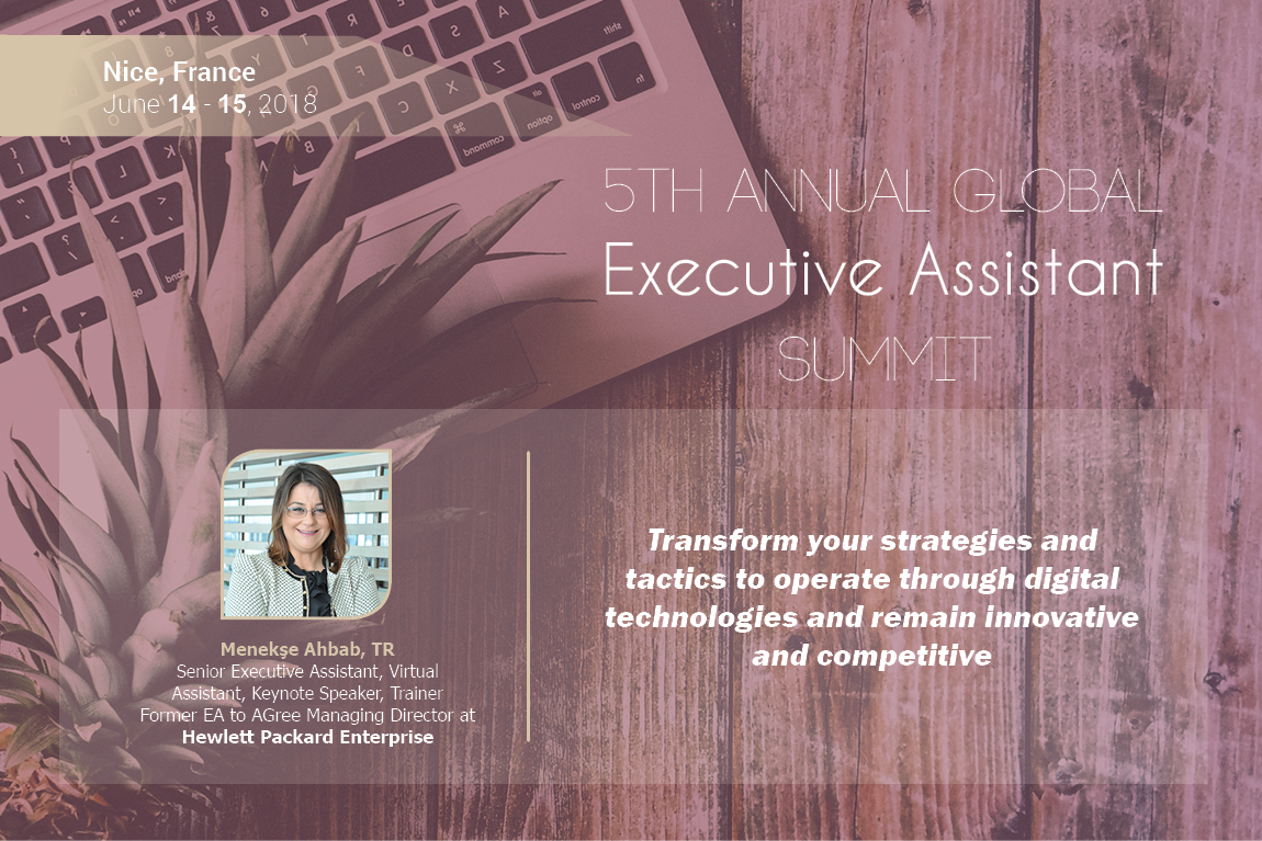 VonlanthenGroup's tweet photo. @MenekseAhbab will be defining key leadership attributes and adjusting to work in the digital age at #5AGEA18! Book your place at this summit on our website now! https://t.co/wyVl9fkxnI #executiveassistant #executiveassistantnetwork #network #PA #EA #officemanager #admins https://t.co/0BN1ItKtyu