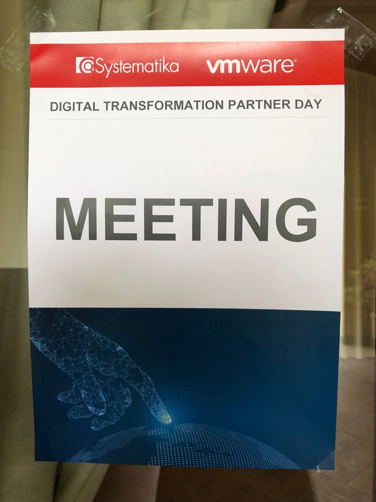 SystematikaITA's tweet photo. Oggi siamo con i partner toscani di #VMware per il #Digirevolution Partner Day. @LorenzoPoppiti @VMware_IT @VMwarePartnerIT https://t.co/Pl4JCaZdWS