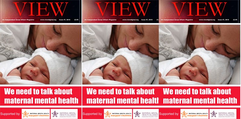 VIEWdigital's tweet photo. The latest issue of VIEW is now online. We focus on this issue on Maternal Mental Health. Huge thanks to guest editor  @Robinson_Linds and @MMHAlliance for support – https://t.co/CIcjCVTZcW https://t.co/WGy6fytMGZ