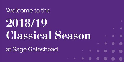 We're delighted to announce our Classical Season 2018/19 - & this year is set to be a particularly special one, as we celebrate @RNSinfonia 60th birthday. Tickets on sale now for classical subscriptions, general on sale from 9 June. Happy browsing! sagegateshead.com/whats-on-live-… #RNS60