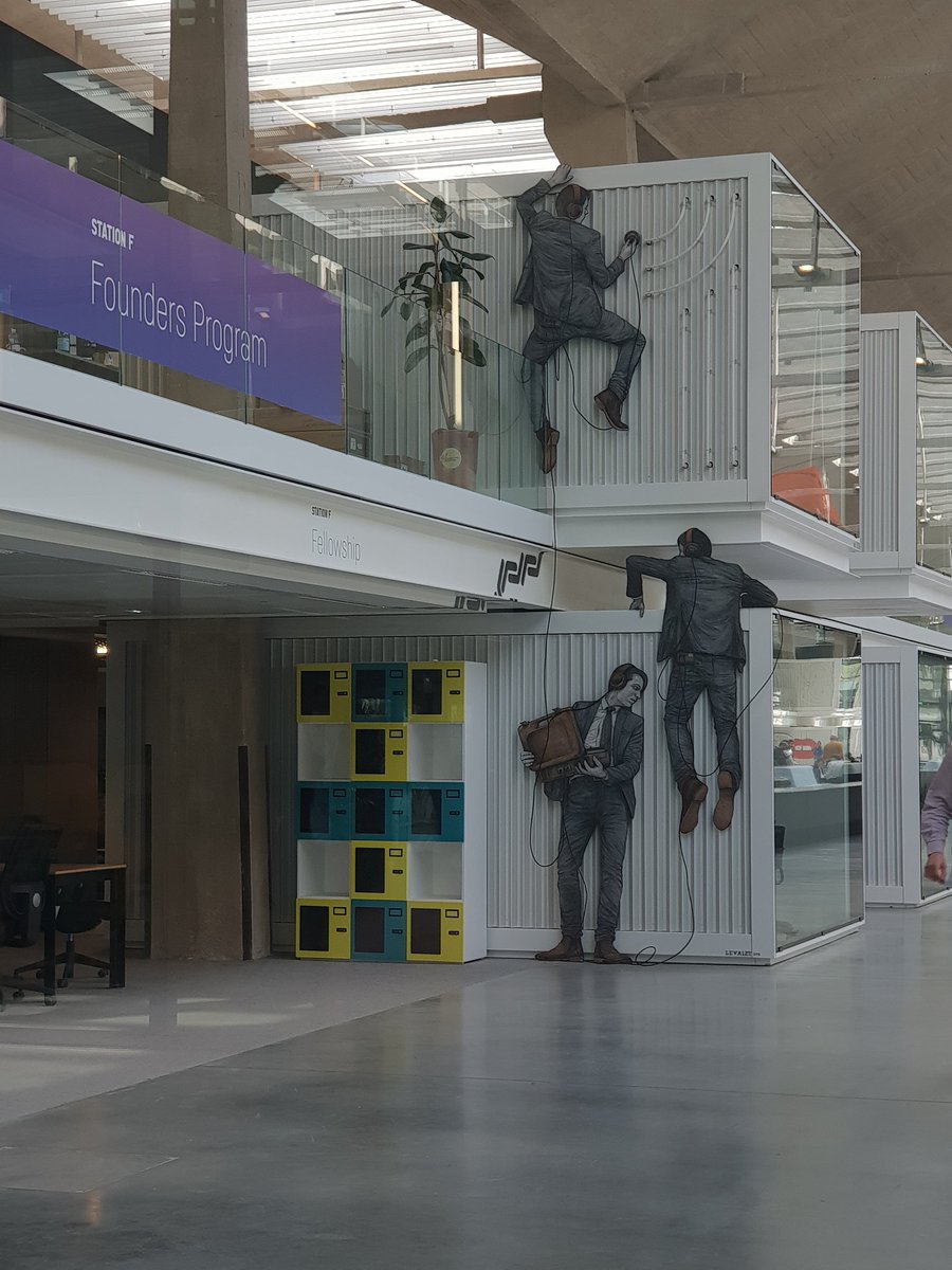 Visiting #STATIONF in Paris. Biggest startup incubator in the world. Very impressive...