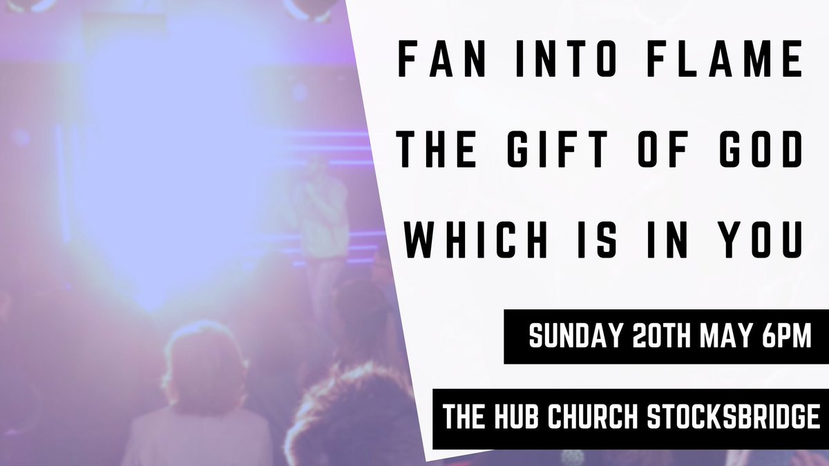 This is going to be a great night of worship, prayer &amp; impartation. Come and join us 6pm The HUB Church Stocksbridge.
