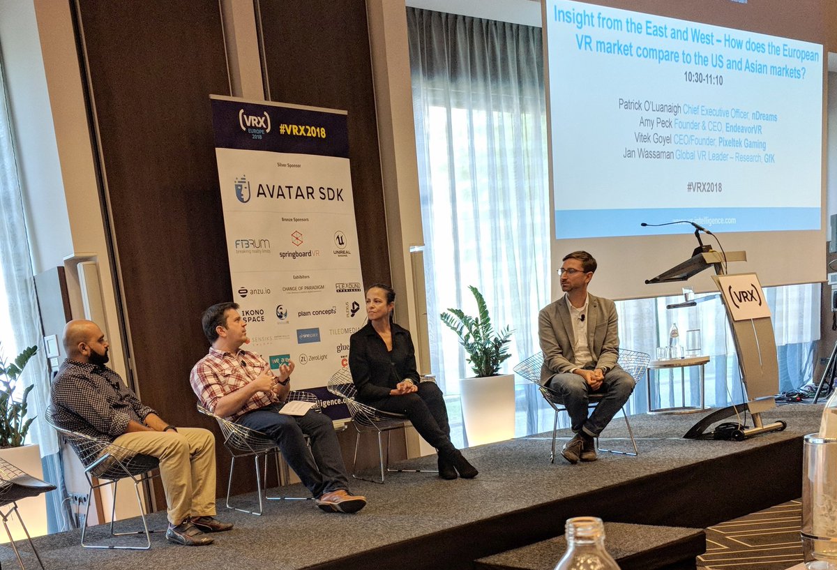 XRSteph's tweet photo. Standalones and cross-platform are going to be key to consumer adoption. Amen! #VRX2018 https://t.co/wXpE3OPF1z