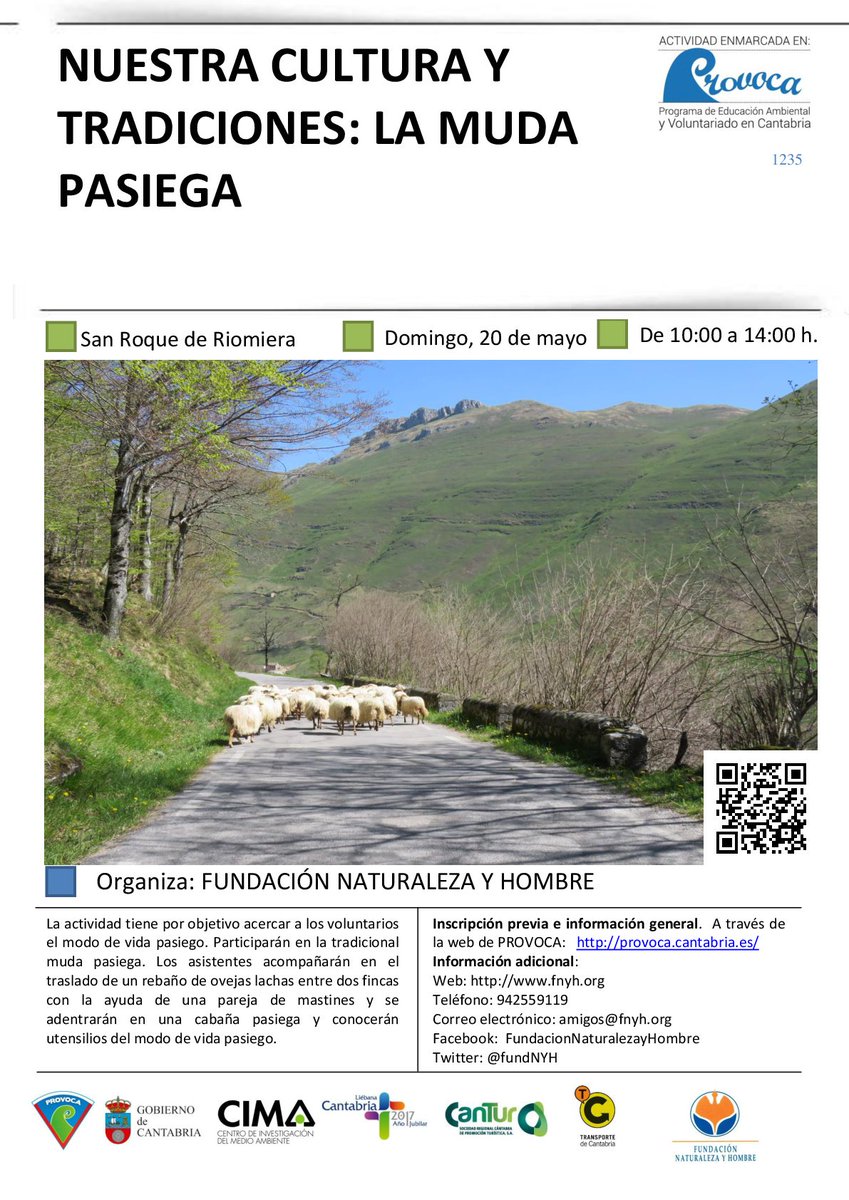 fundNYH's tweet photo. Nuestras ovejas no pueden esperar más, el domingo 20/05 vamos a hacer la muda pasiega para que nos sigan ayudando a cuidar del bosque ¿Te vienes? https://t.co/gzXBp0xOoe @programaprovoca https://t.co/V1WuIhejIG