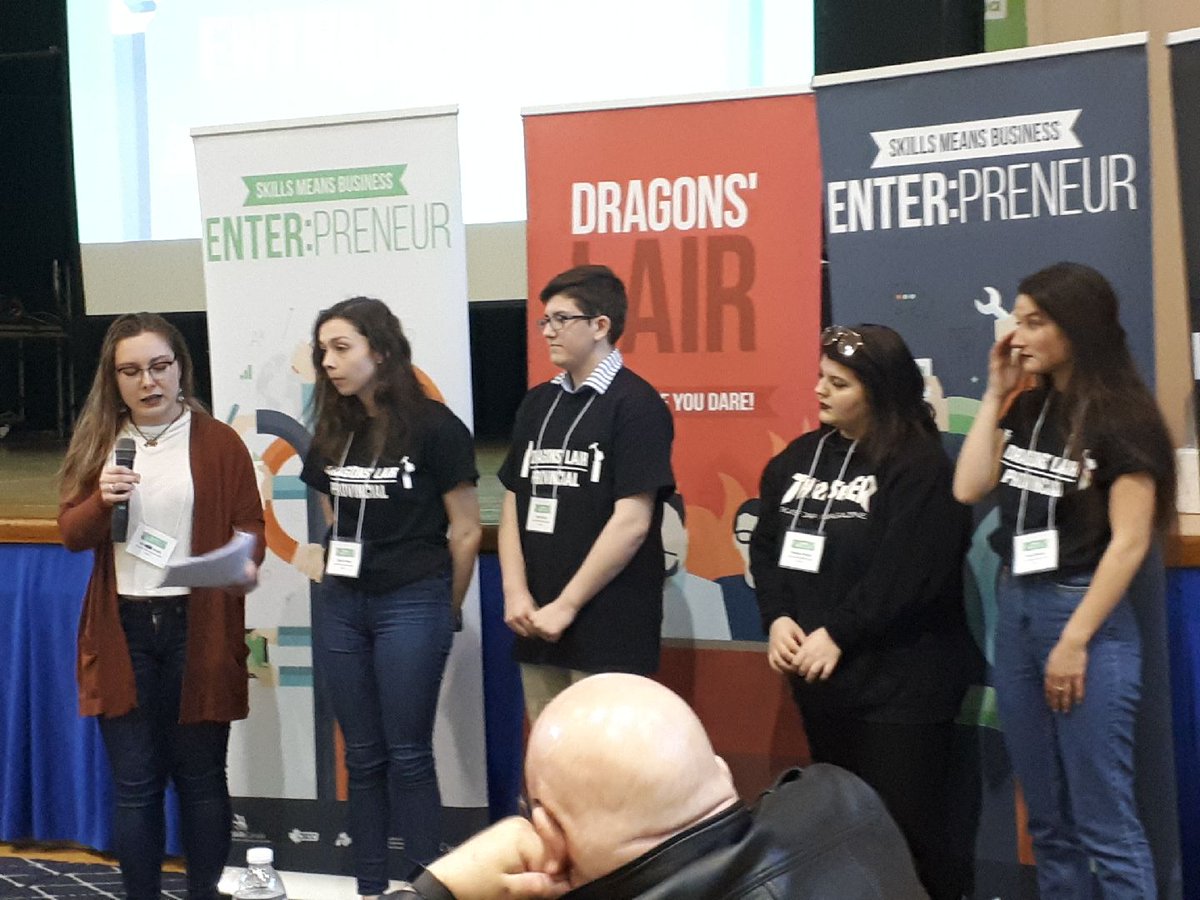 sbradbury116's tweet photo. Corner Brook Regional High 1st &amp; 3rd Place Provincial Senior High Champions @Skills_NL @CBDCNL Dragon's Lair Competition! @cbrh @mun_etp @MUNBusiness @CNA_News @NLESDCA @InnovateWeekNL https://t.co/3fcPU9QjQh
