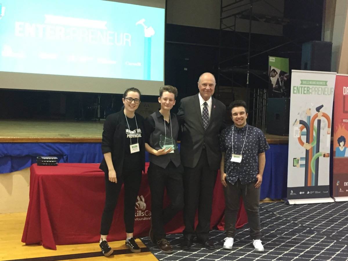 sbradbury116's tweet photo. Corner Brook Regional High 1st &amp; 3rd Place Provincial Senior High Champions @Skills_NL @CBDCNL Dragon's Lair Competition! @cbrh @mun_etp @MUNBusiness @CNA_News @NLESDCA @InnovateWeekNL https://t.co/3fcPU9QjQh