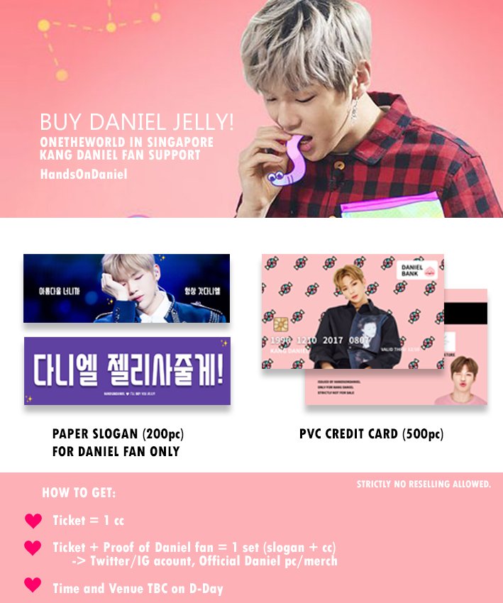 HandsonDaniel's tweet photo. BUY DANIEL JELLY! 
Daniel Fansupport for #WANNAONEinSG 💫
Giving away 5 sets to 5 people who RT this tweet! 

Reservations: https://t.co/Mg47twW3kC
For trades, please DM! (selective trades)

Do support 🙆‍♀️
#WannaOneWorldTour #OneTheWorldinSG #강다니엘 https://t.co/4LODQMhFjK