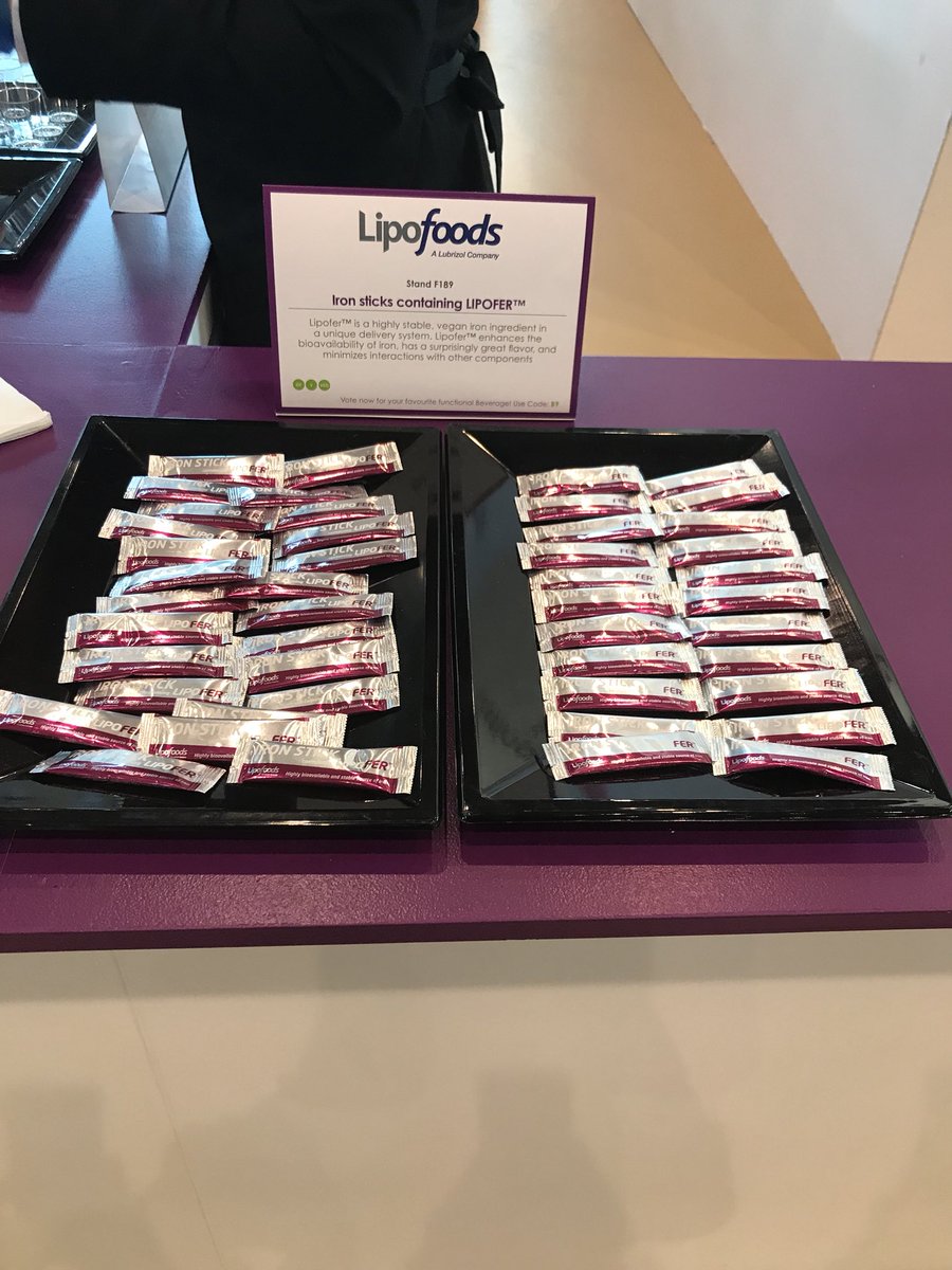 Lipofoods's tweet image. Try our iron sticks containing #lipofer at the tasting centre @VitafoodsEurope #VFE18