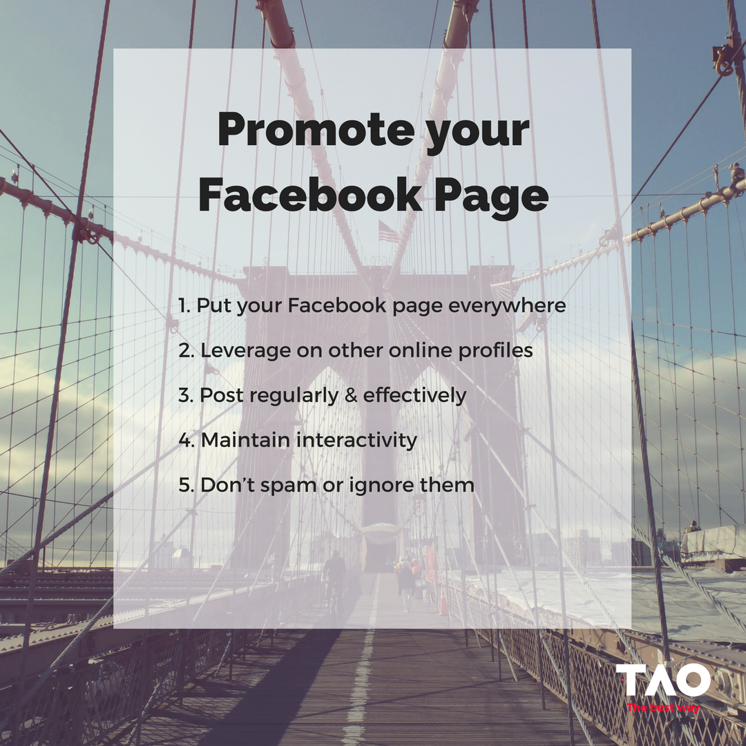 TAOwsome's tweet photo. Here you have few tips about the best way to promote your Facebook page #facebook #facebookpage #taocompany #marketing #socialmedia #digitalagency https://t.co/GeFZV0CYnk