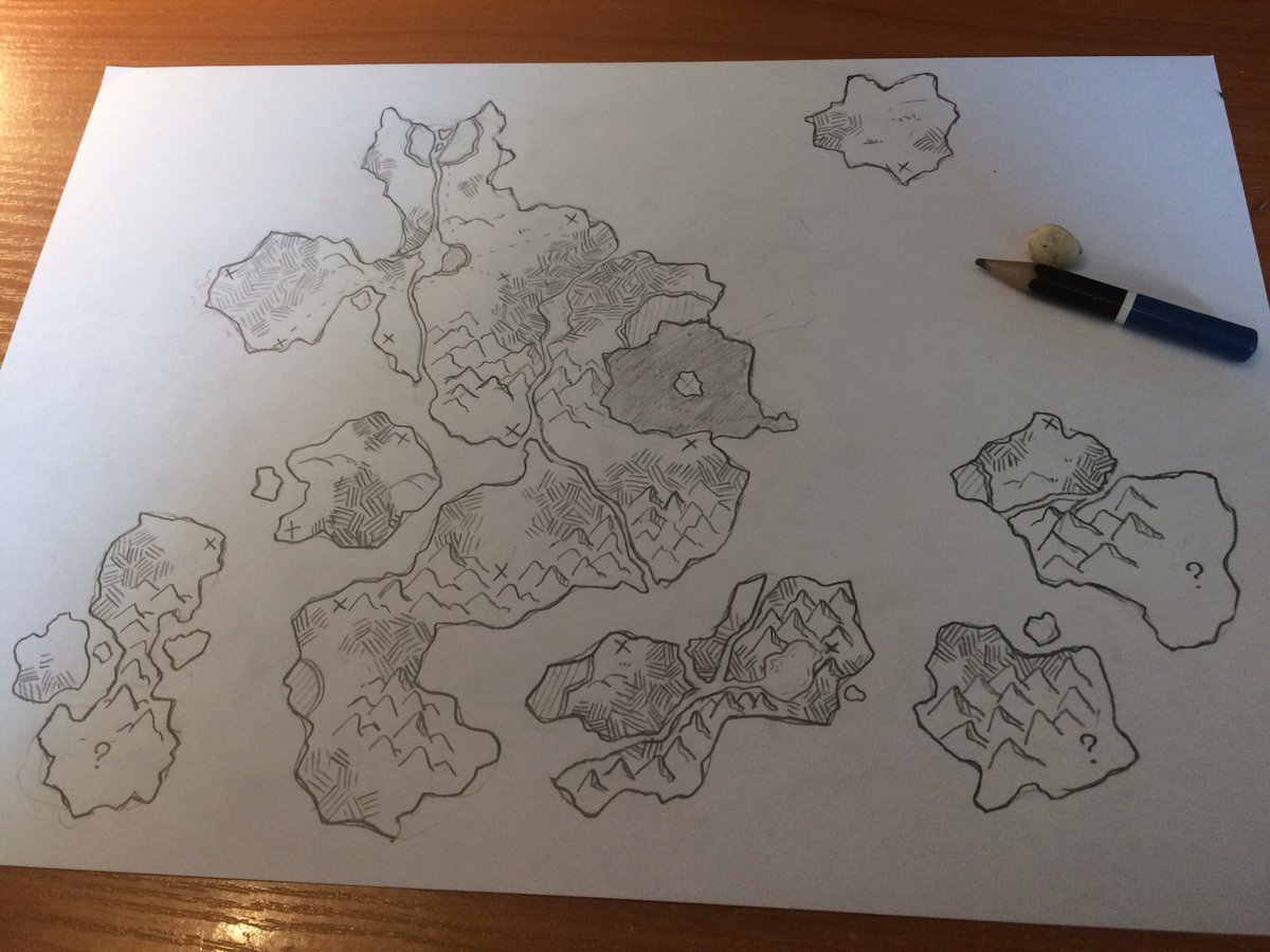 Working on a map for my new d&d campaign 💪 