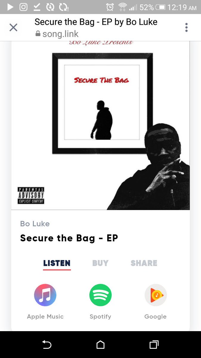 _boluke's tweet photo. My new EP "Secure the Bag" is now available on all platforms including soundcloud

https://t.co/DP3imyT3jU

https://t.co/aITKFQydb6 https://t.co/fBrsNFLey2