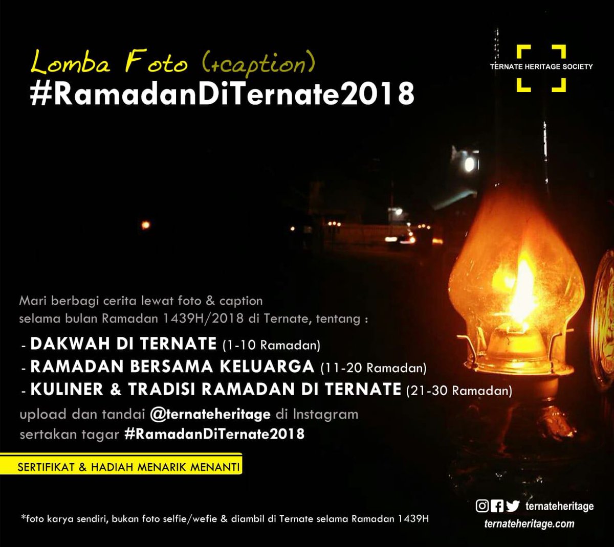 Ternate Heritage On Twitter Segera Rangkai Caption Terbaikmu Dan