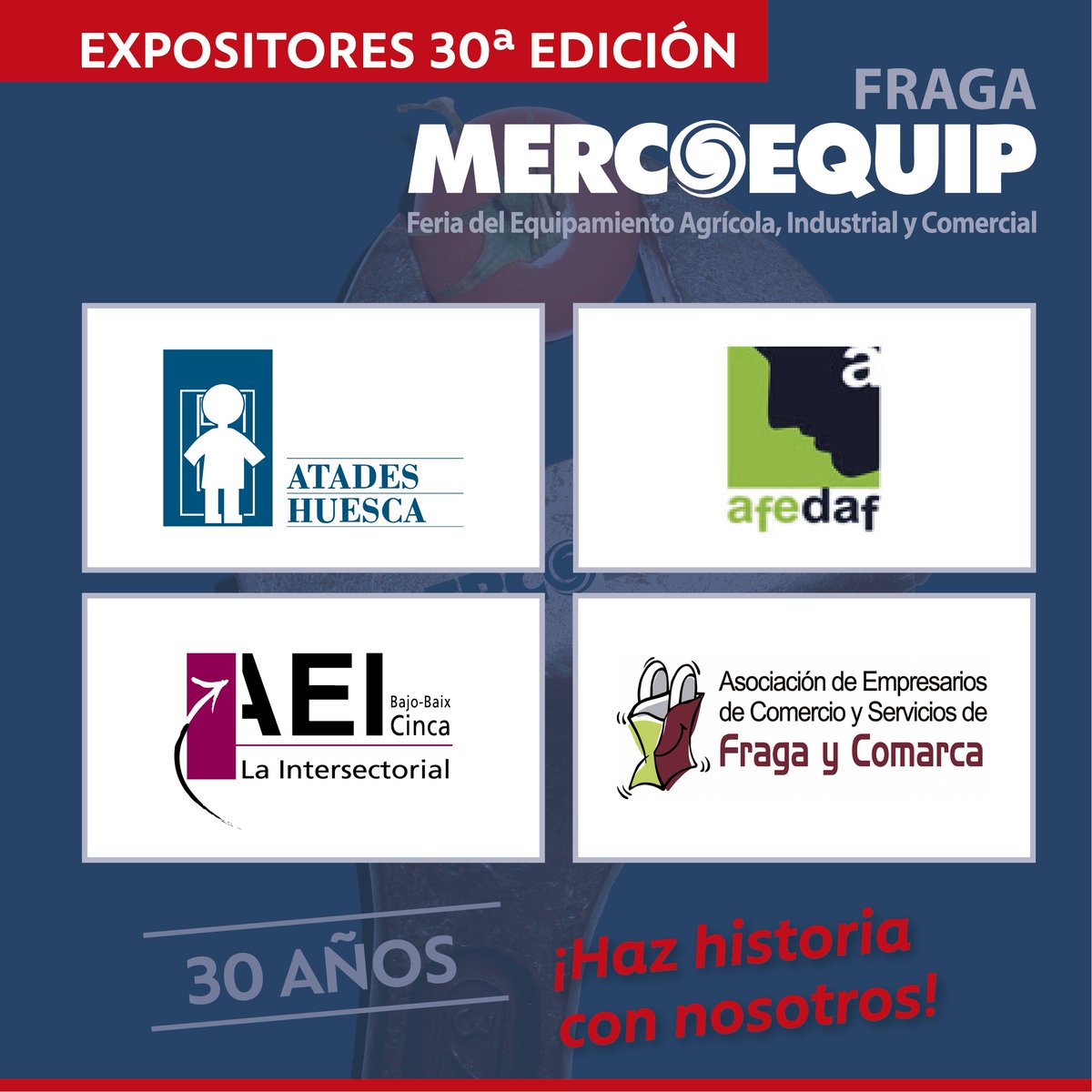 FragaAyto's tweet photo. #Mercoequip2018 contará con la participación de unos 100 expositores ¿sabes cuáles son? #FeriasFraga https://t.co/GBTTvobZSK