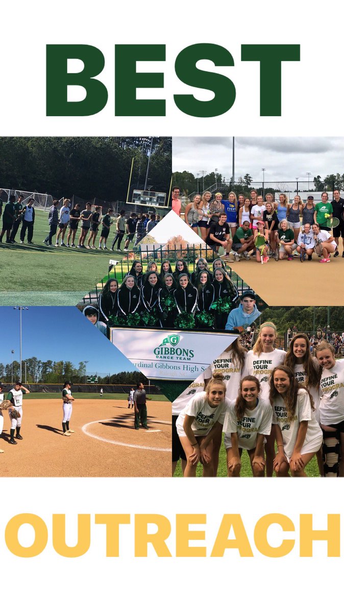 acas_cghsnc's tweet photo. we all know how good it feels to reach out to our community, lets see on Sunday who does it best. Your nominess for “Best Outreach” Award! #CGACAS18
@XC_CGHSNC
@Tennis_cghsnc
@wsoccer_cghsnc
@softball_cghsnc
@dteam_cghsnc https://t.co/VRjJihDGw8