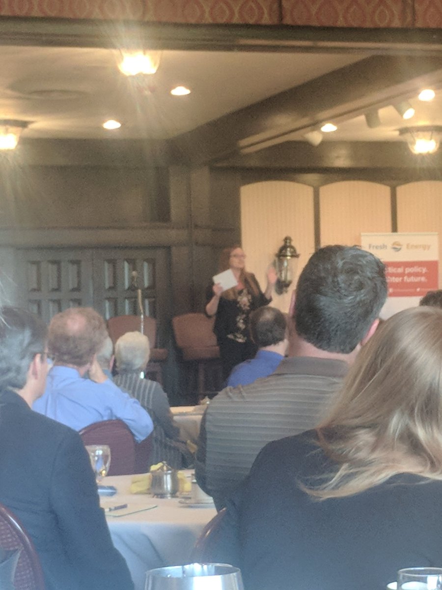 We grew up together on the softball field now Clare Lindahl <a href="/SWCSNews/">Soil and Water Conservation Society</a> is a "door to door salesman for conservation." Great <a href="/FreshEnergy/">Fresh Energy</a>'s Power Pairing Breakfast.