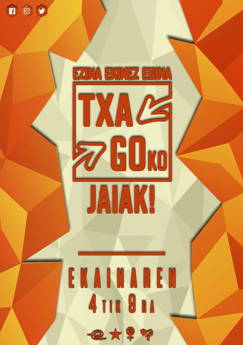🔥🎷🤹🏼‍♀Urtero bezala, Txagoko Jaiak datoz gurera!!🔥🎷🤹🏼‍♀
Beste behin sorpresa, aldarrikapen eta gogoz beterik gabiltza lanean auzotik. Adi sare sozialetara ekainak 4tik 9ra antolaturiko kontzertu, tailer, hitzaldi eta egitarauaren berri izateko! 🍊Ezina Ekinez Egina!🍊