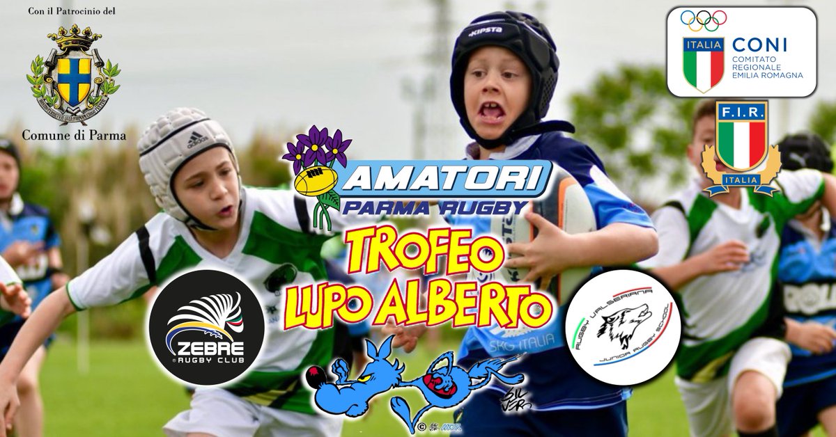 Sabato 19 e Domenica 20 Maggio 2018 la Cittadella del #Rugby di Parma ospiterà l' XI Trofeo #LupoAlberto dedicato al minirugby. Per la prima volta anche la categoria U14 femminile parteciperà al torneo organizzato dal Valseriana Rugby. 26 le società

➡️ zebrerugbyclub.it/la-cittadella-…