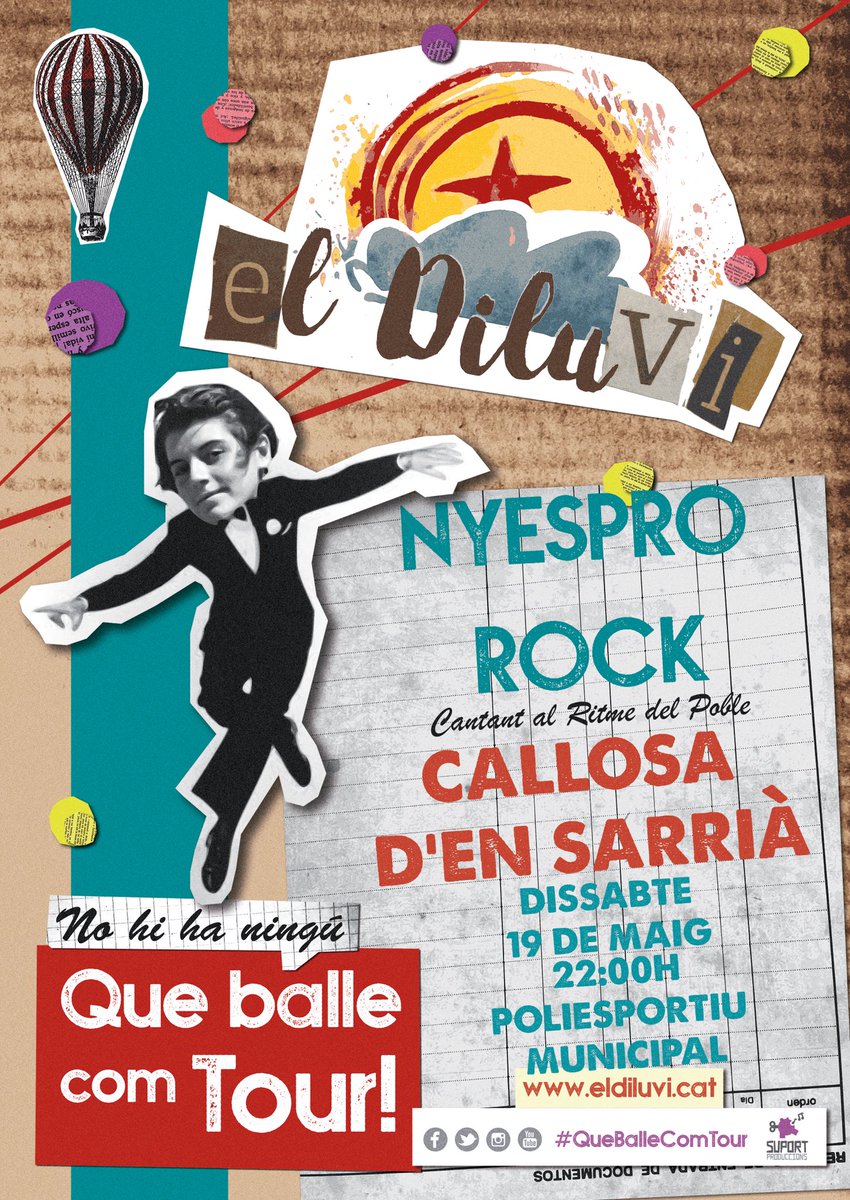 el_Diluvi's tweet photo. Ens veiem aquest dissabte a Callosa d’en Sarrià! Veniu al @NyesproRock? 

Començarem a partir de les 22:00h al poliesportiu municipal. Veniu a ballar!

📷: @sergiobizarro_

#elDiluvi #Ànima #MestissatgeMediterrani #QueBalleComTOUR #Concerts2018 #Music #Concerts ##CallosaDenSarrià https://t.co/X7PFbEaODS