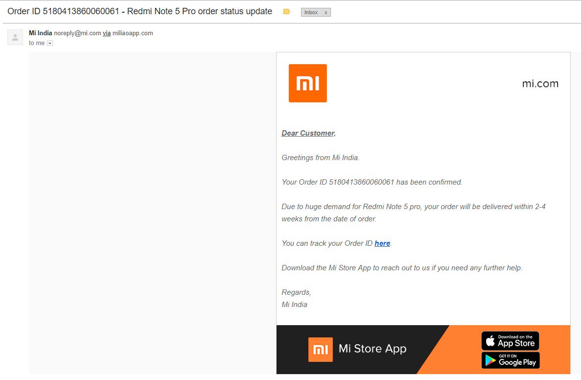grdave11's tweet image. Victim of fraud by @manukumarjain, @XiaomiIndia  @RedmiIndia 

I placed order on 13 April and been waiting since 4 weeks. 3 days before, they cancelled order and gave me refund. Never Buy MI