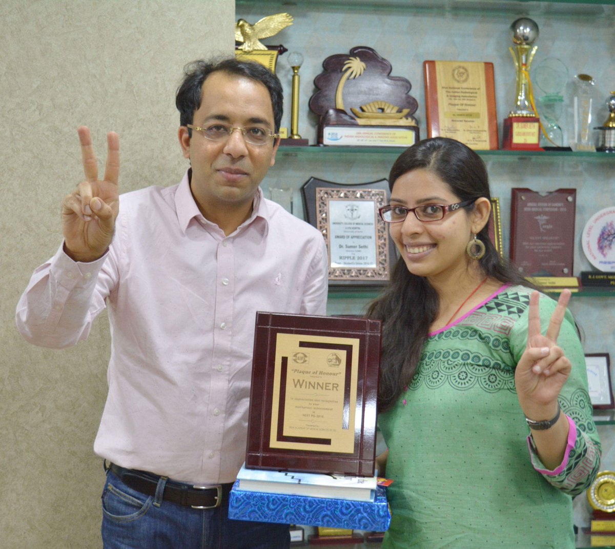sumersethi's tweet photo. #DAMS family congratulates Dr.SHAILY SARAF #PGI #MAY2018 #RANK12 #damsrocks https://t.co/7tYUUF2uFo