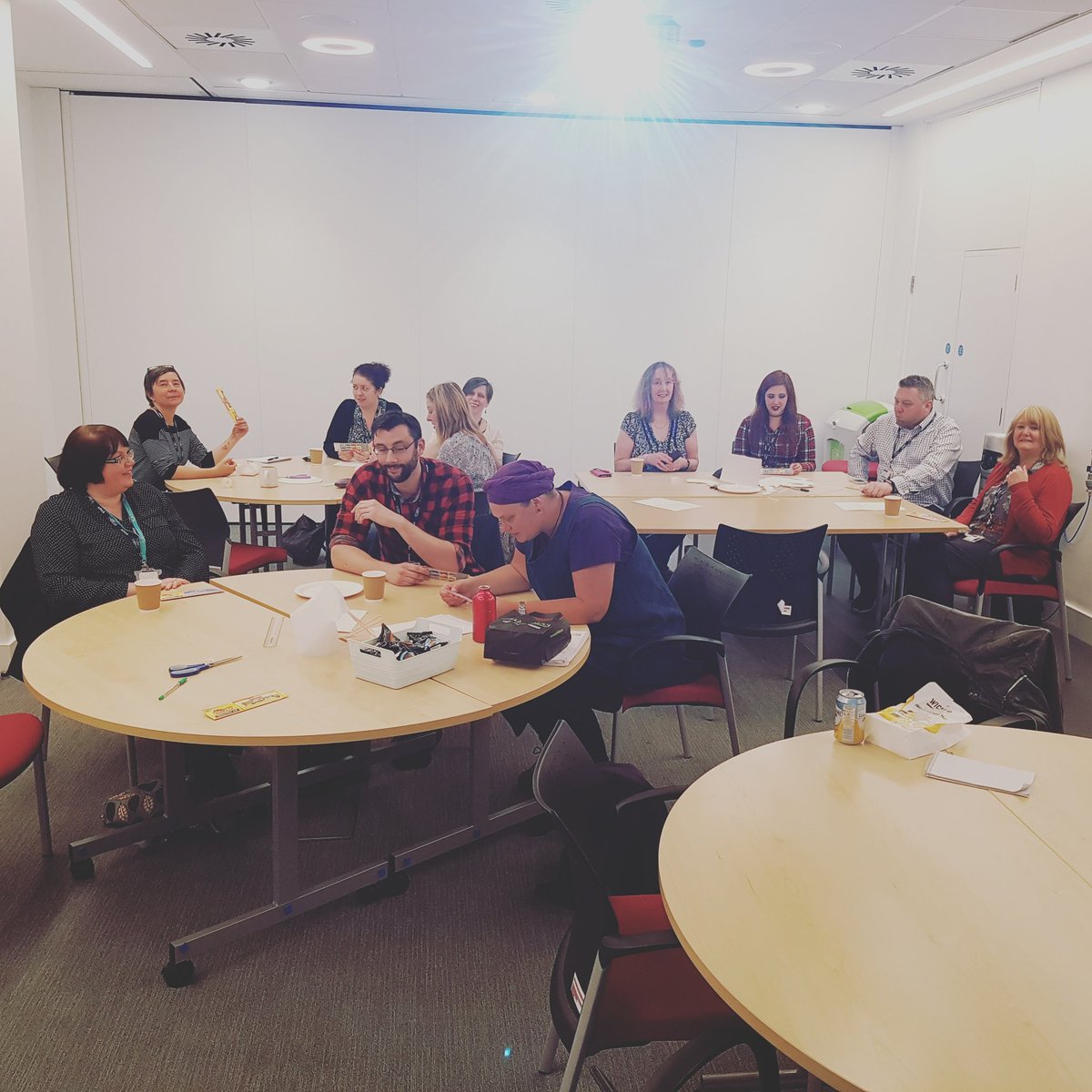 AUA_LJMU's tweet photo. Great @The_AUA Network Forum delivered by @JTDO3 from @LJMULDF for Working Together. Three teams of @LJMUstaff competed in the 'Air Vehicle Challenge'. Very fun way to develop our self-awareness and communication skills for teamworking and influencing 👐  #everybodywins https://t.co/hHs2xx2rYk