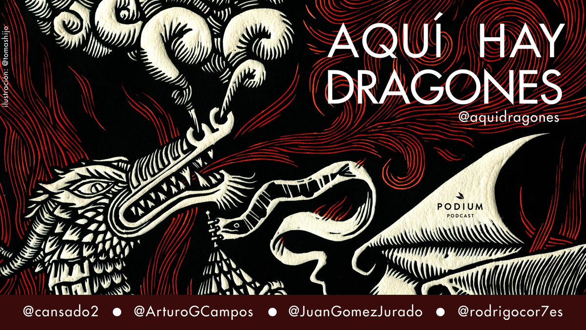 ¡Llega el PRIMER programa de #AquíHayDragones! (Que es, claro, el n° 2). Podéis escucharlo en:

1. iTunes: goo.gl/dg6gnX
2. iVoox: goo.gl/jKee5q
3. Podium: goo.gl/a7cCcT 

Tres sabores a elegir. ¡RITUIC, plis! 🤘