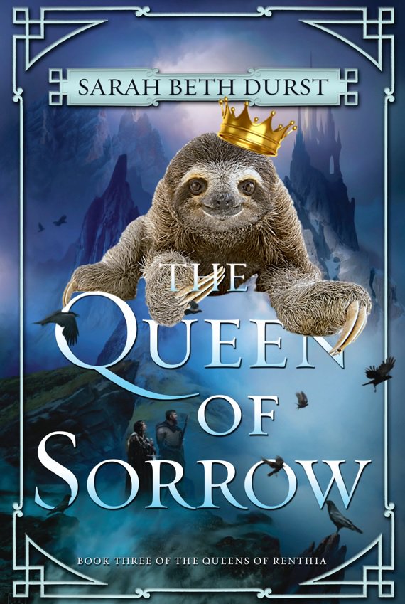 HarperVoyagerUS's tweet photo. Happy #Slothursday to @sarahbethdurst's QUEEN OF SORROW, about a magnificent levitating sloth who "rises" to power, &amp; inadvertently makes ppl sad b/c they aren't as great as her, so she makes it up to them by throwing a really sweet magical party: https://t.co/OLXfXP92bl https://t.co/hvTQY1q3fv