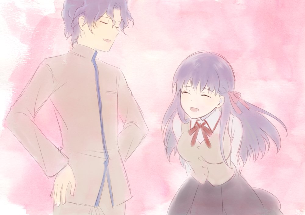 Else お題 間桐慎二 間桐桜 それぞれでワンドロしてせっかくなので繋げました 仲良し兄妹ルート Fateシリーズ版深夜のお絵描き一本勝負