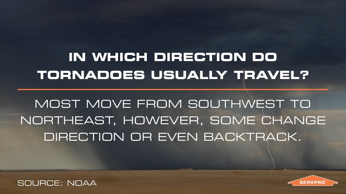 Here's the answer to yesterday's tornado trivia question. Remember to stay prepared for inclement weather this spring and if anything happens, Team Servpro is #HereToHelp.